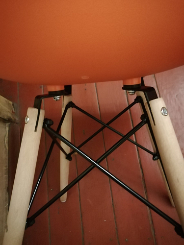 Пластиковый стул Eames PC-015 серо-голубой / дерево фото покупателя 54