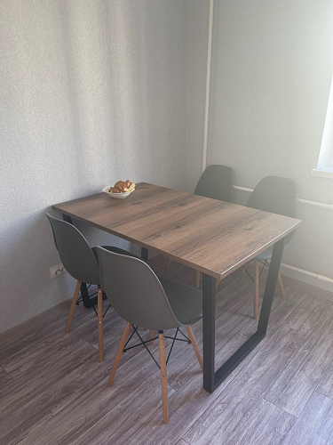 Деревянный стол Лота Лофт 140х80 дуб крафт табачный / черный матовый фото покупателя 88