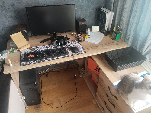 Компьютерный стол КСТ-109Л венге фото покупателя 85