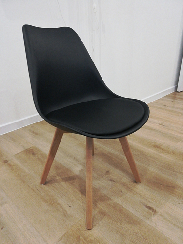 Деревянный стул Bonuss dark gray / black фото покупателя 63