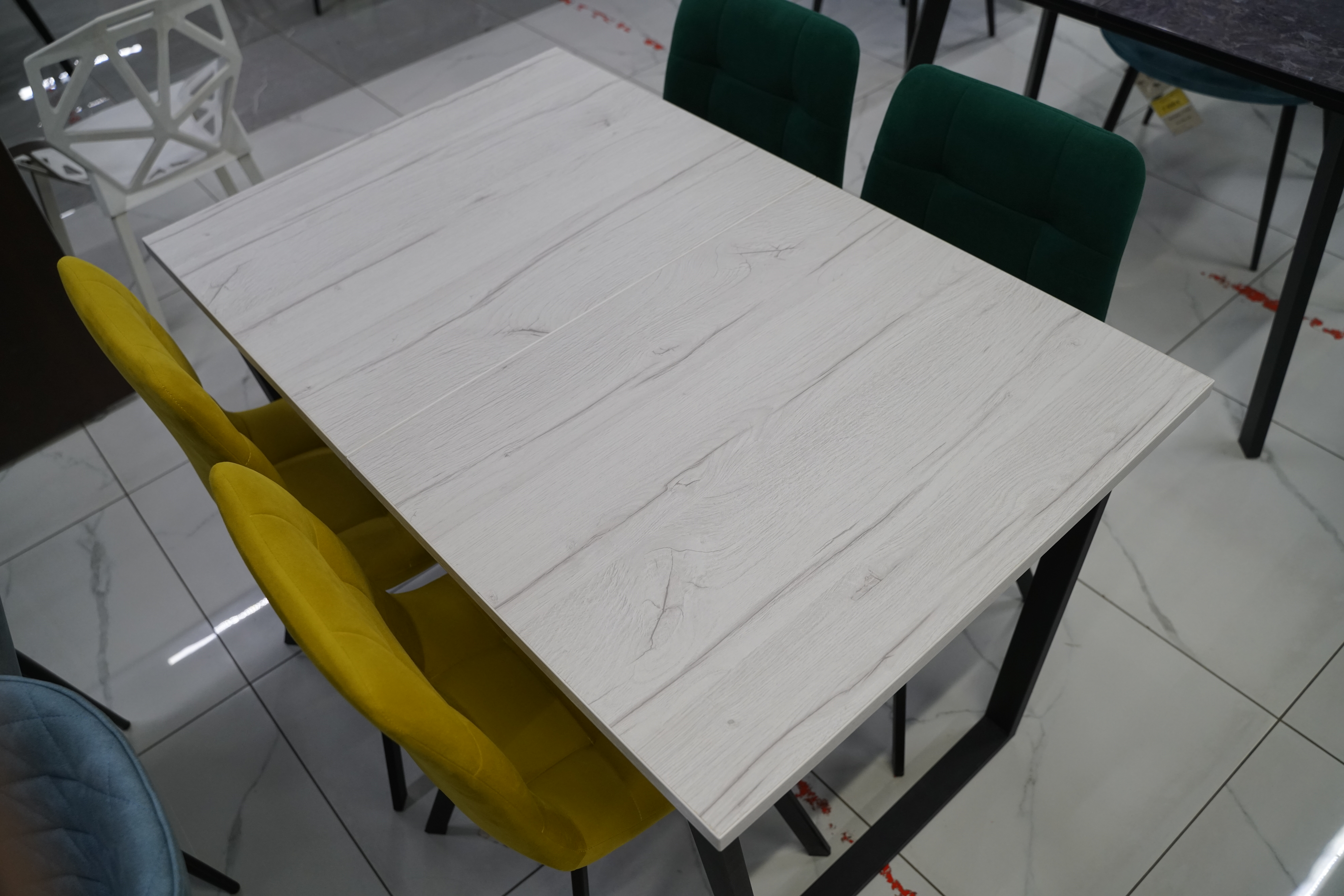 Деревянный стол Лота Лофт 120x75 дуб крафт табачный / черный матовый из шоурума 3