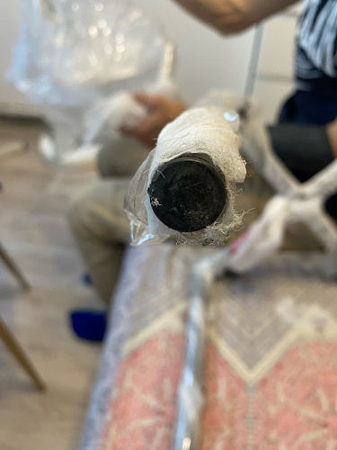 Стул на металлокаркасе Capri dark beige / white фото покупателя 128