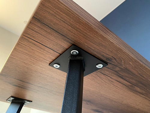 Стол Тринити Лофт 120 32 мм бетон / черный матовый фото покупателя 285