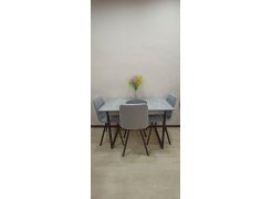 Стул на металлокаркасе Чилли светло-серый / черный фото покупателя 630