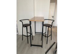 Барная стойка Дилан Лофт 120х40х90 бетон светлый фото покупателя 8