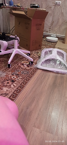 Компьютерное кресло Konfi gray / blue / white фото покупателя 166