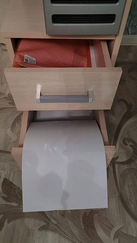 Стол компьютерный Джаз-24 правый белый фото покупателя 128