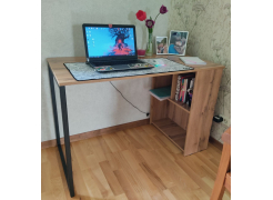 Письменный стол Фред Лофт дуб делано светлый / белый матовый фото покупателя 4