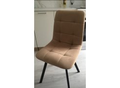 Стул на металлокаркасе Чилли синяя ткань / белый фото покупателя 298