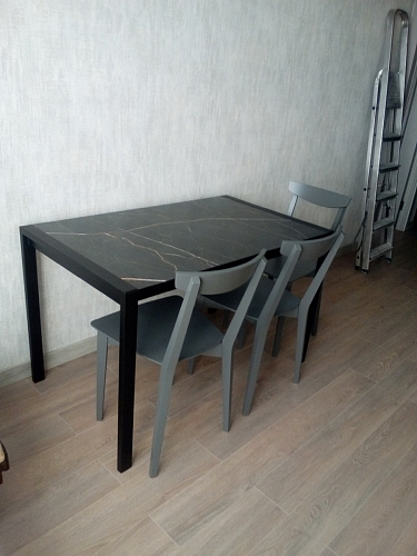 Стол Центавр дуб галифакс / черный матовый фото покупателя 68