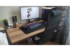 Деревянный стол Лота Лофт 120(160)х75 черный матовый / бетон светлый фото покупателя 197