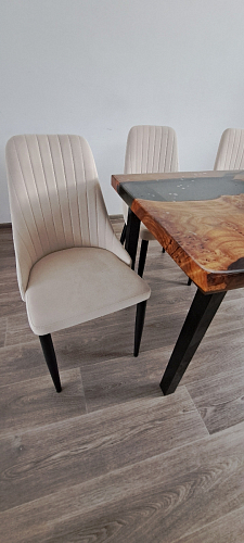 Стул на металлокаркасе Kora white / gray фото покупателя 384