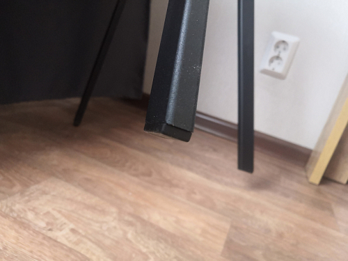 Стул на металлокаркасе Чилли К светло-серый велюр / черный каркас фото покупателя 464