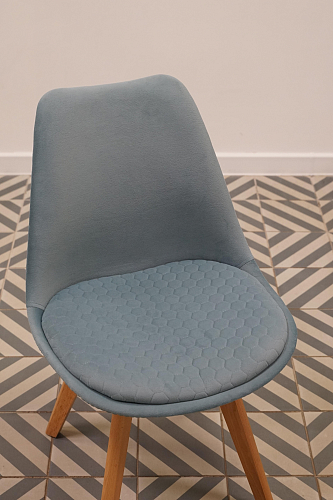 Стул Bonuss blue / wooden legs из шоурума 5