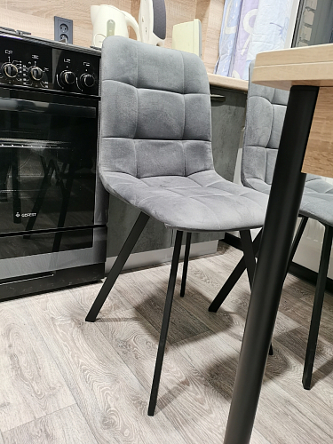 Стул на металлокаркасе Чилли черный / зеленый фото покупателя 1014