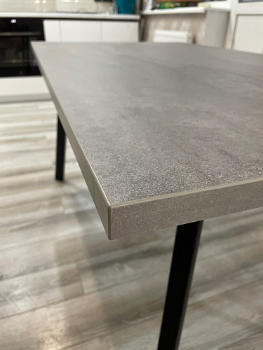 Стол Тринити Лофт 120 32 мм бетон / черный матовый фото покупателя 735