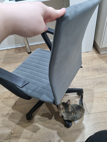 Компьютерное кресло Spark флок бежевый 7 фото покупателя 8