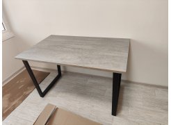Деревянный стол Лота Лофт 120(160)х75 черный матовый / бетон светлый фото покупателя 449