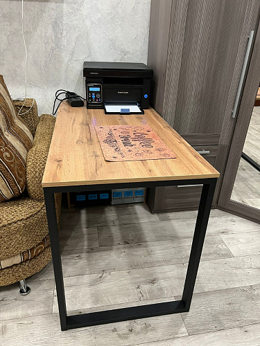 Письменный стол Битти Лофт 116х60х75 креатель / черный матовый фото покупателя 31