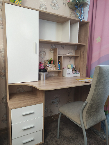 Письменный стол КСТ-16 левый венге / беленый дуб фото покупателя 119