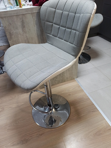 Барный стул Brend серый / белый фото покупателя 4