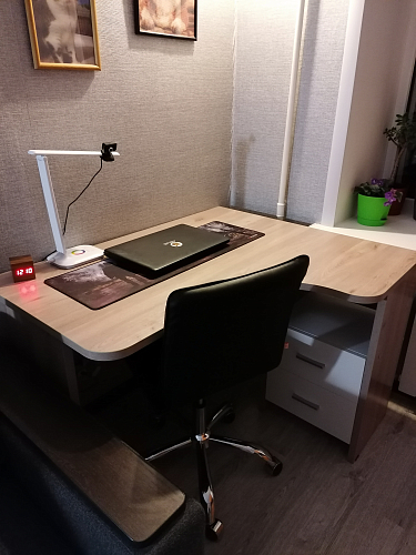 Письменный стол Беланта-Угл 120 В левый венге фото покупателя 1