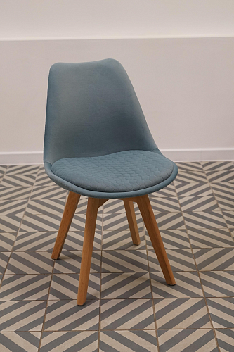 Деревянный стул Bonuss light gray / wood из шоурума 8