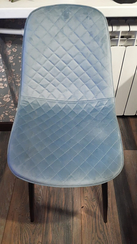 Стул на металлокаркасе Capri голубой фото покупателя 89