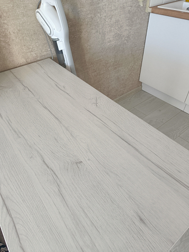 Стол Тринити Лофт 120 32 мм дуб галифакс табако / черный матовый фото покупателя 405