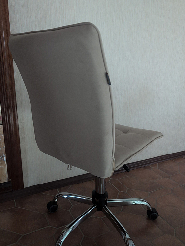 Компьютерное кресло One/Ван флок молочный 4 фото покупателя 5