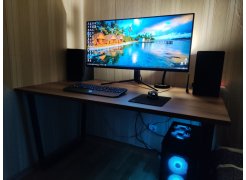 Стол Лота Лофт 140 25 мм черный матовый / бетон фото покупателя 796