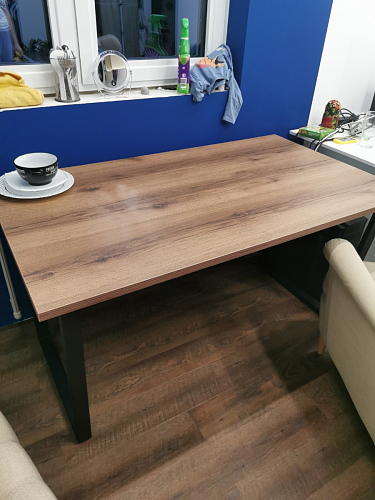 Стол Лота Лофт 120 32 мм бетон / черный матовый фото покупателя 469