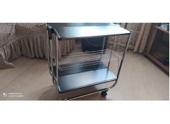 Столик сервировочный SC-5119 складной черный фото покупателя 4