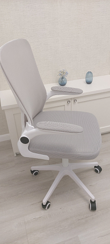 Компьютерное кресло Konfi light gray / blue / white фото покупателя 142