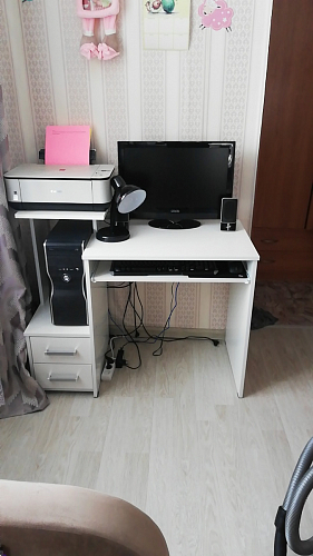 Компьютерный стол Джаз-24 левый дуб сонома фото покупателя 85