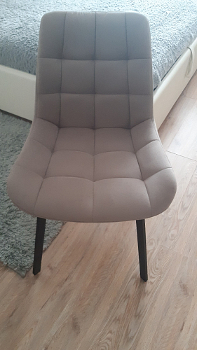 Стул на металлокаркасе Челси бежевый / белый каркас фото покупателя 179