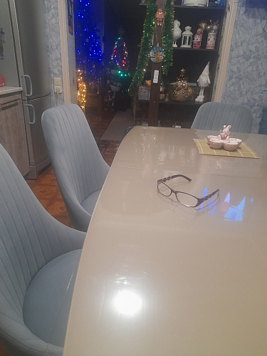 Стул на металлокаркасе Kora green / black фото покупателя 445