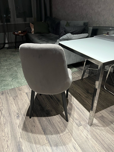 Стул на металлокаркасе Kora gray / black фото покупателя 181