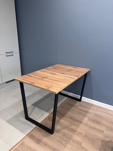 Стол Лота Лофт 120 25 мм дуб делано темный / черный матовый фото покупателя 726