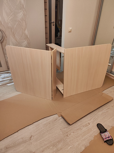 Стол обеденный раздвижной СтК7 дуб молочный фото покупателя 94