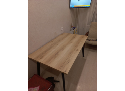 Стол Тринити Лофт 120 32 мм бетон / черный матовый фото покупателя 630