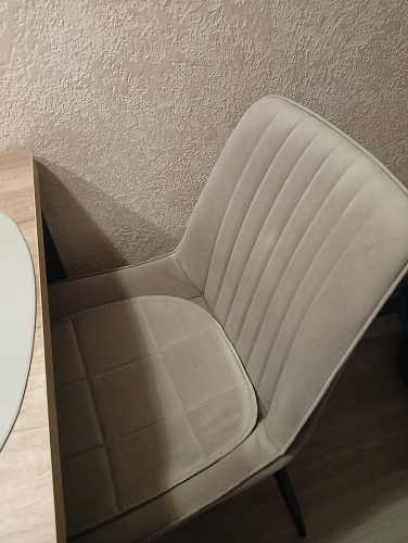 Стул на металлокаркасе Седа 360 К латте (velutto 08) / белый фото покупателя 88