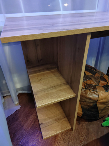 Письменный стол Челси Лофт дуб делано светлый / белый матовый фото покупателя 46