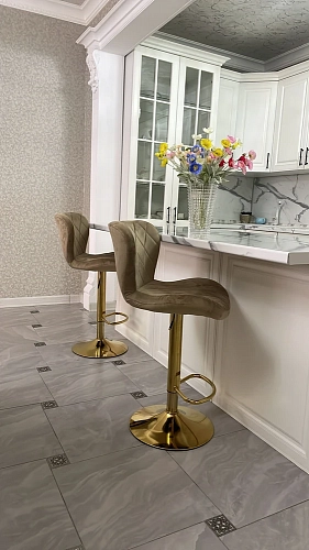 Барный стул Porch beige / chrome фото покупателя 30