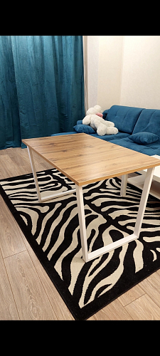 Деревянный стол Лота Лофт 120x75 дуб крафт табачный / черный матовый фото покупателя 294