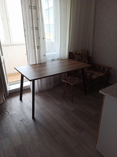 Стол Тринити Лофт 120 32 мм дуб галифакс табако / черный матовый фото покупателя 234