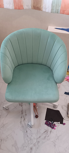 Компьютерное кресло Пард экокожа белый фото покупателя 124