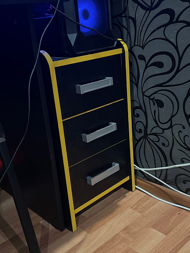 Тумба Ханна черная / красная - Уцененный экземпляр фото покупателя 4