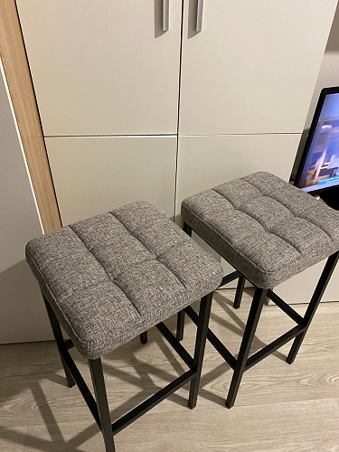 Барный стул Лофт линкольн белый / белый матовый фото покупателя 129