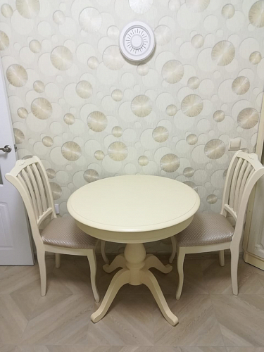 Деревянный стул Виньетта белый / лайн белый люкс фото покупателя 18